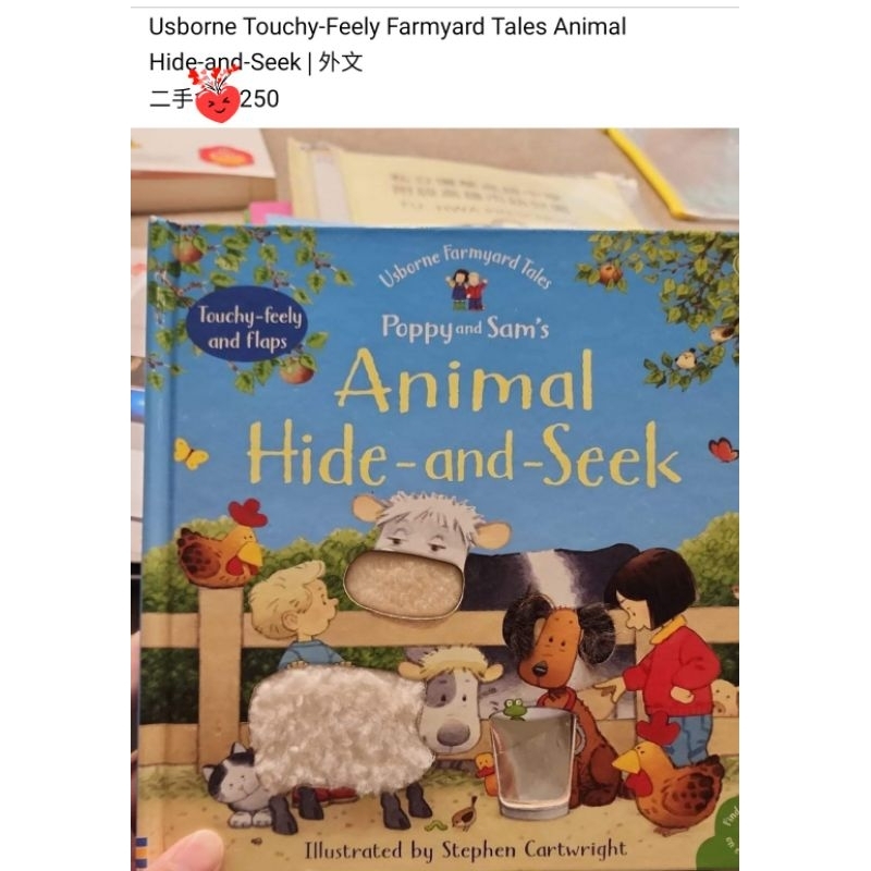 Usborne Animal Hide-and-Seek 觸覺書（二手）