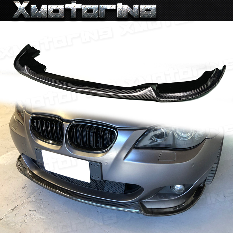 XM碳纖維精品 BMW 04-10 E60 E61 5系列 M-Sport車款專用碳纖維前下巴 HG款 碳纖維