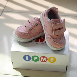 【有鞋盒】12cm 日本 IFME 兒童健康機能鞋 學步鞋 零碼 粉色