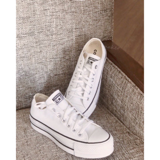 CONVERSE ALL STAR LIFT 帆布鞋 低筒 厚底 增高 女鞋 白