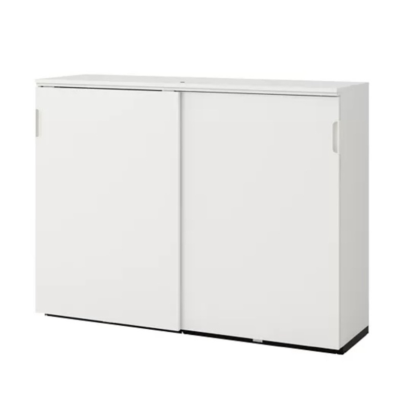 IKEA/GALANT滑門收納櫃(白色)