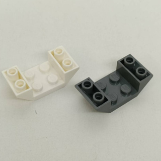 <樂高人偶小舖>正版樂高LEGO 零件M5 雙邊 反向 斜面磚 4X2 深灰 白 4211076 4871