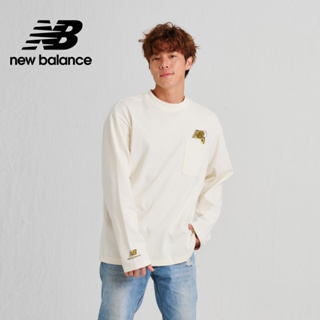 【New Balance】 NB SDS口袋可愛插圖長袖上衣_男性_杏色_AMT33350CIC