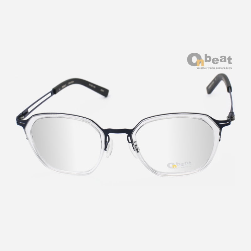 Onbeat ONB-760H 日本手工眼鏡｜透明方框超輕純鈦眼鏡 男生品牌眼鏡框【幸子眼鏡】