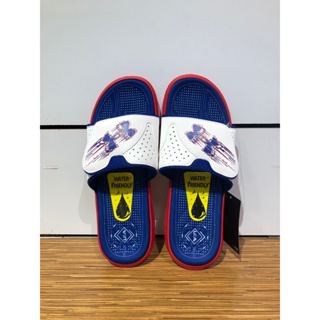 【UNDER ARMOUR】UA 男款 MERCENARY 防滑運動拖鞋 藍白色3026035-602