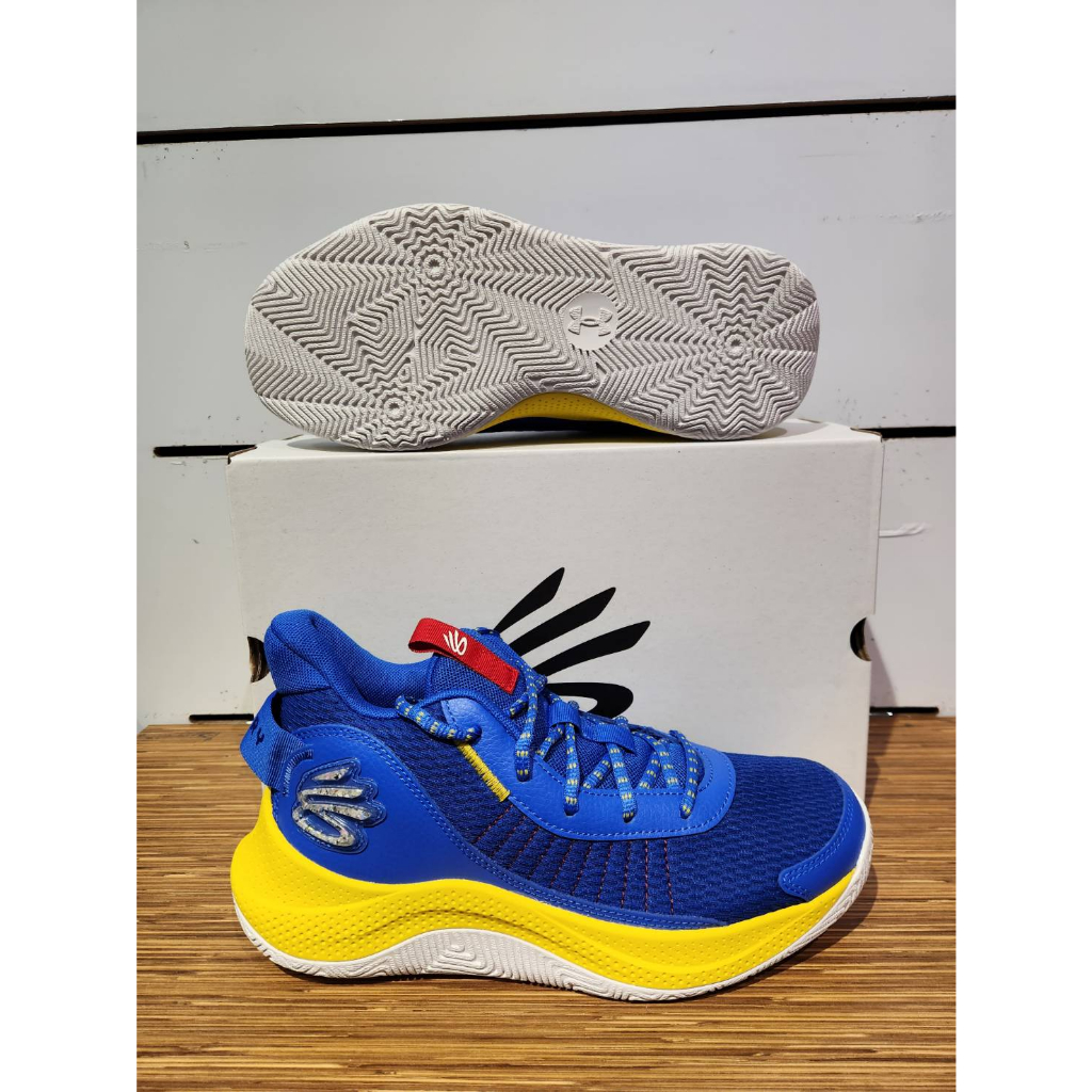 【UNDER ARMOUR】UA 男款 CURRY 3Z7籃球鞋 藍黃色3026622-400