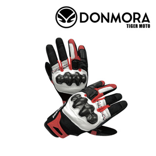【老虎摩托】DONMORA 多摩拉 RA301 碳纖維夏季防護手套 Smart Touch 魔術貼扣 可觸控 透氣 手套