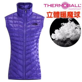 【美國 The North Face】零碼55折》女 款保暖防潑科技羽絨背心 控溫運動背心 化纖防風背心_CUD6