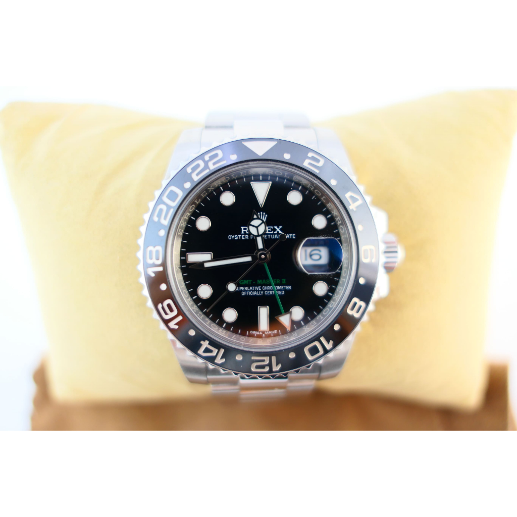 [吉宏精品交流中心]ROLEX 勞力士 116710LN GMT 兩地時間 綠針 男錶(盒卡全)