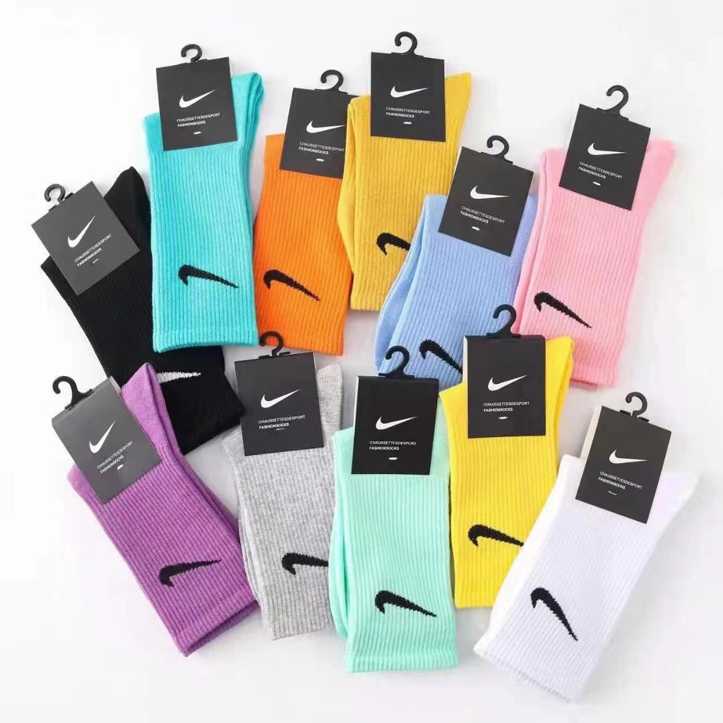 耐吉 Nike 彩色 跑步運動襪 情侶襪 網紅襪子 透氣籃球襪 顏色隨機贈送  贈品不單賣