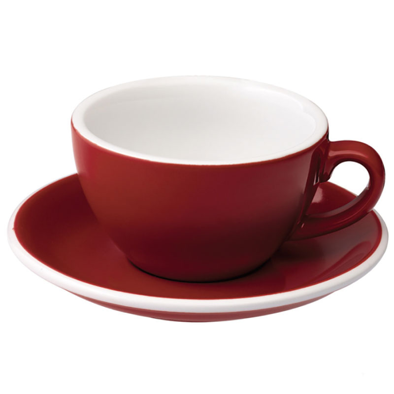 【LOVERAMICS愛陶樂】Egg 150咖啡杯盤組/HG0766RD(150cc/紅色)|Tiamo品牌旗艦館