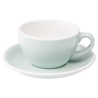 【LOVERAMICS愛陶樂】Egg 150咖啡杯盤組/HG0766SB(150cc/天空藍色)|Tiamo品牌旗艦館