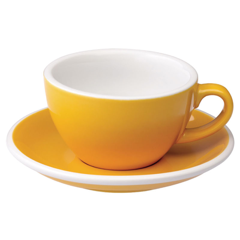 【LOVERAMICS愛陶樂】Egg 150咖啡杯盤組/HG0766YL(150cc/黃色)|Tiamo品牌旗艦館