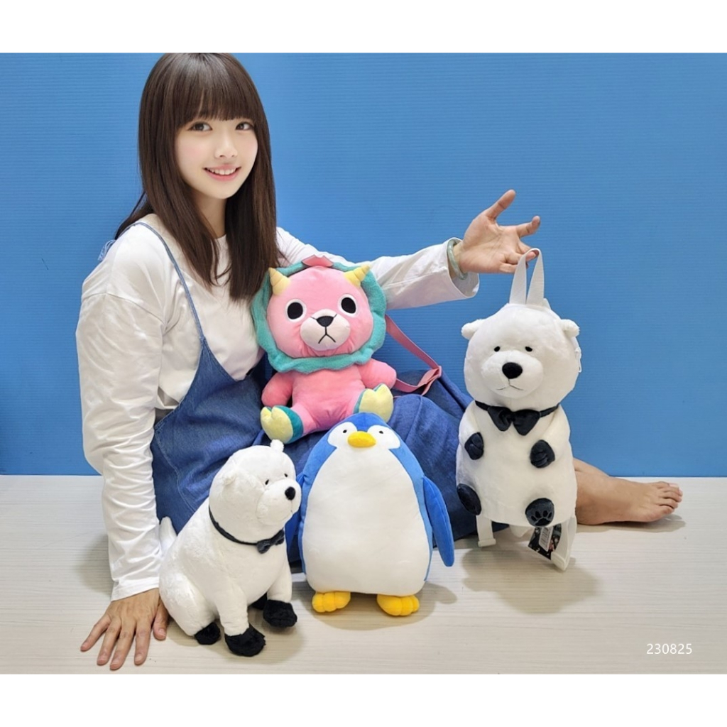 間諜家家酒背包 奇美拉背包 彭德娃娃 企鵝娃娃 大白熊娃娃 大白熊娃娃背包 狗狗兒童背包 彭德後背包 奇美拉娃娃後背包