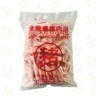 全榮冷凍豬肉片(🇹🇼台灣豬肉) 無保水劑-全家冷凍一箱最多裝6包【每包1公斤裝】《大欣亨》B080038
