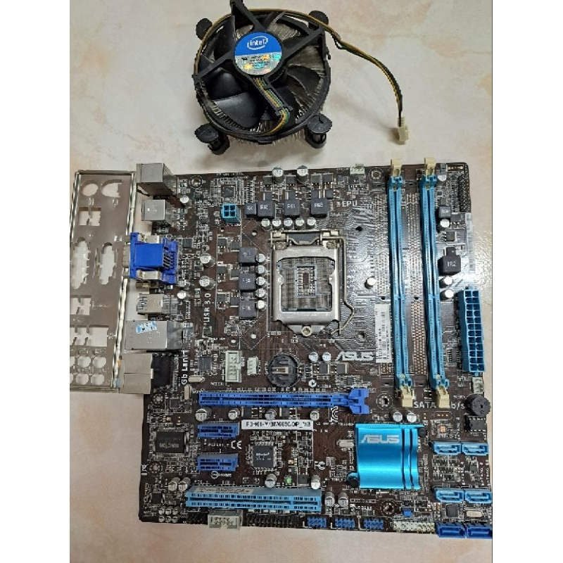 [二手良品] 主機板 華碩 ASUS P8H61-M/BM6630/DP_MB 1155 DDR3 附風扇&amp;檔板