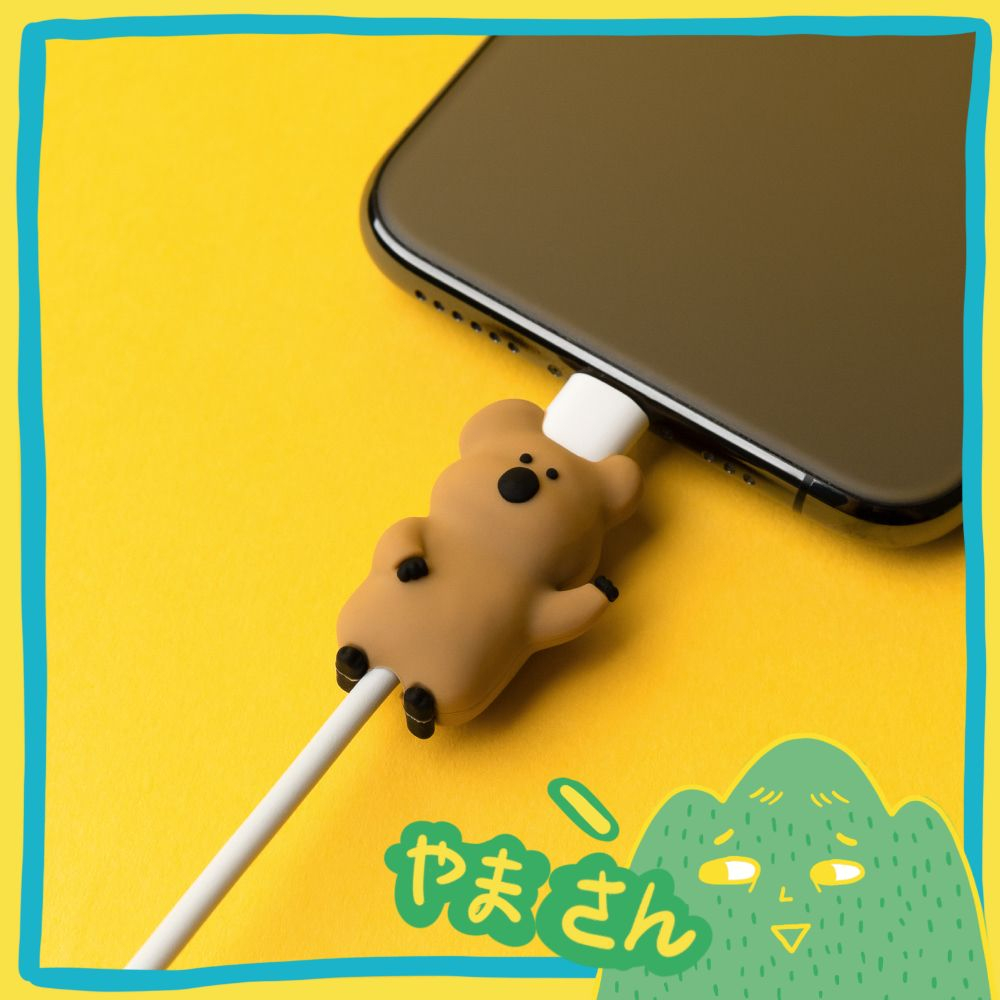 韓國代購🇰🇷 Dinotaeng Quokka 咬線器公仔 充電線套 咬線套 矮袋鼠 柿子椒熊 五桐號 山先生的玩具箱