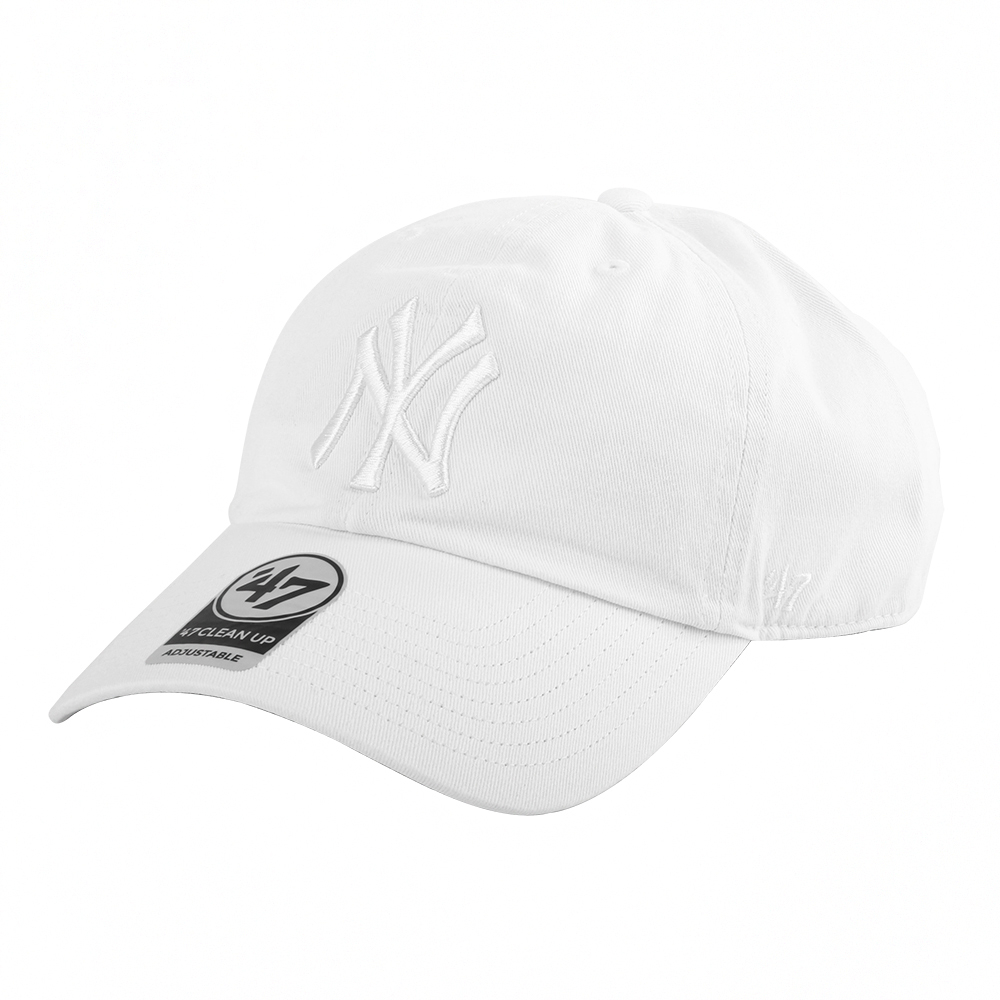 NEW ERA-洋基NY白繡線第47章中性棒球帽(象牙白)