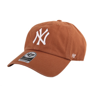 NEW ERA-洋基NY白繡線女款棒球帽(磚橘色)