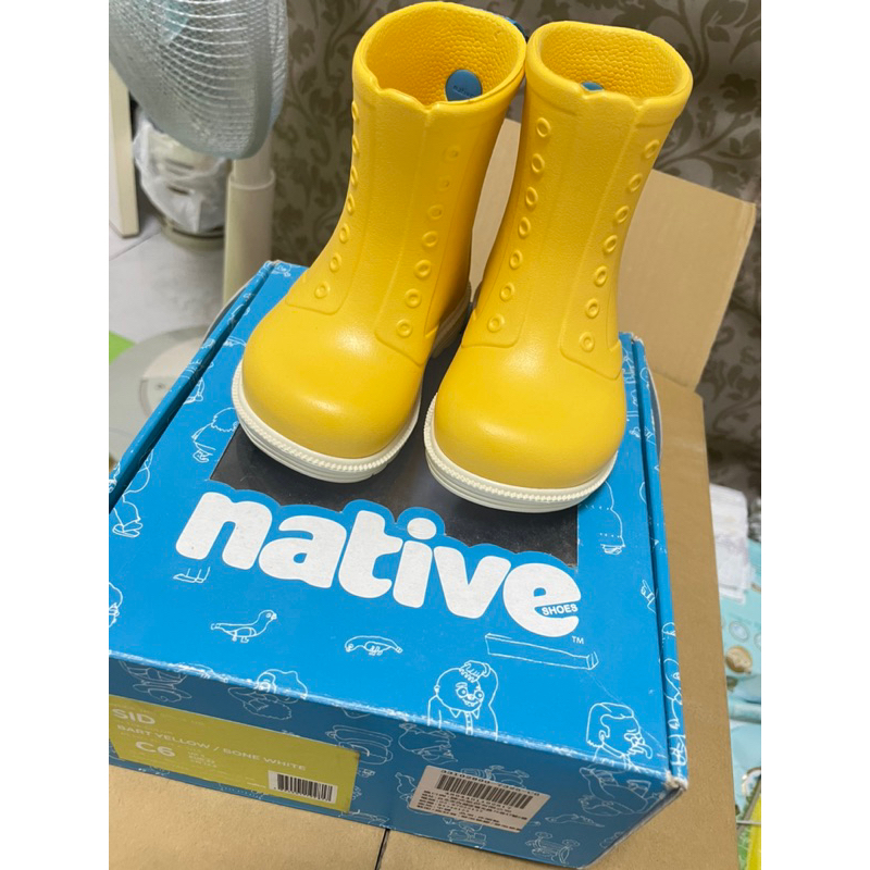 native高筒雨鞋幼童
