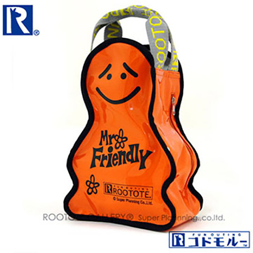MR.FRIENDLY造型皮質手提袋-橘