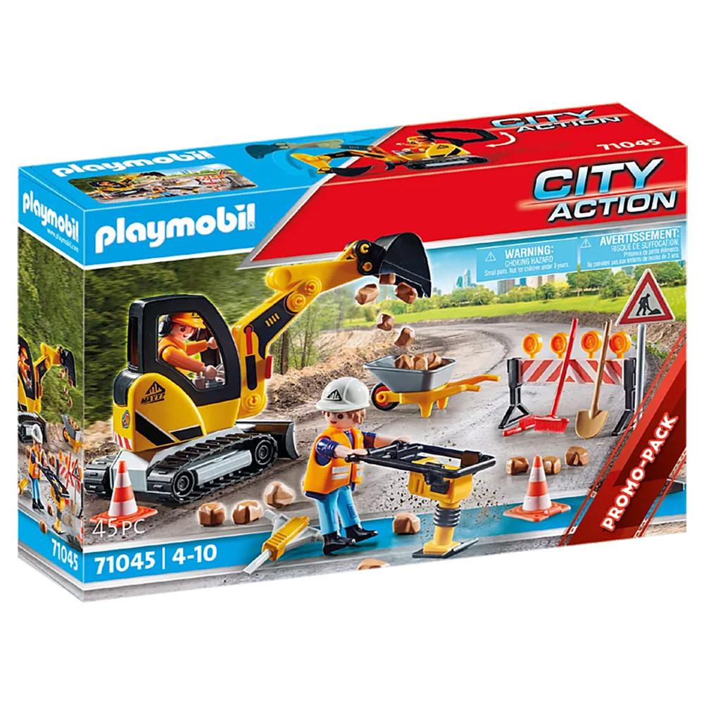 playmobil 摩比積木 道路施工 PM71045