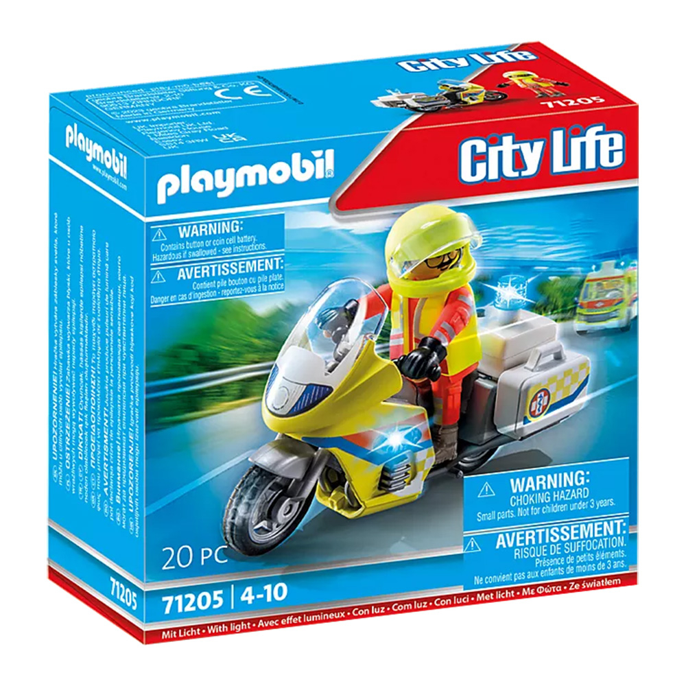 playmobil 摩比積木 救援摩托車 PM71205