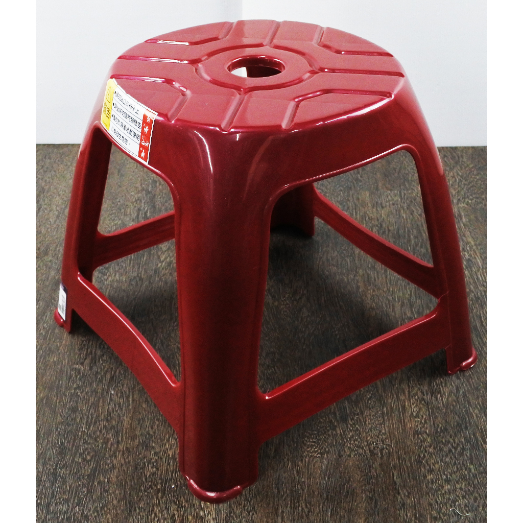 盡量買!附發票「現貨發送」【塑膠椅】好室喵 烤肉椅 紅 塑膠椅凳 小點心椅 CH00049