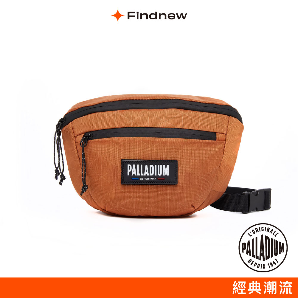 PALLADIUM 菱格休閒腰包 棕色 BG364-281【Findnew】