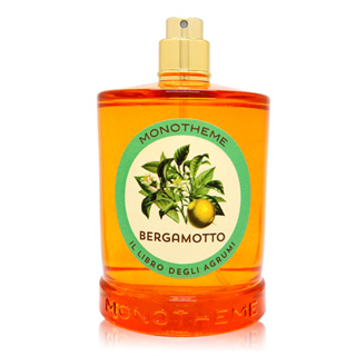 MONOTHEME 吟遊詩人 BERGAMOTTO 香檸檬淡香水 EDT 100ml TESTER(無蓋)