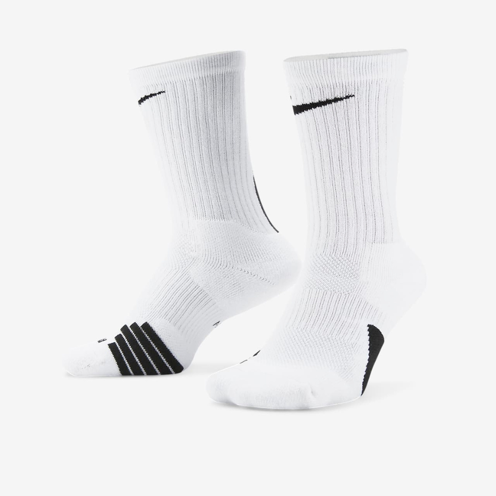 NIKE 男女 運動襪 2雙組 導濕速乾 中筒襪 長襪 籃球 Elite SX7622-100 運動達人