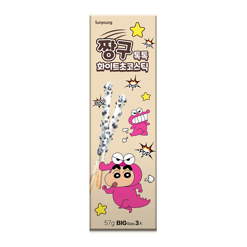 蠟筆小新 跳跳糖巧克力棒 (牛奶) 57g【佳瑪】韓國熱銷 香濃