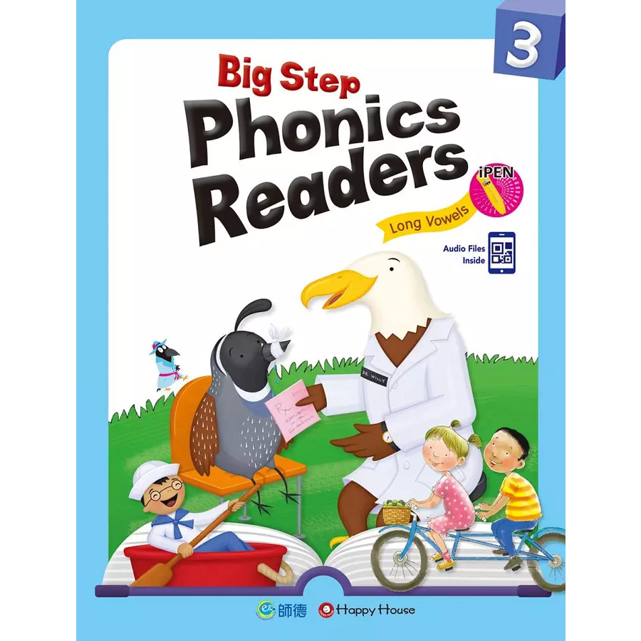 Big Step Phonics Readers 3(附全書音檔 QR CODE) (支援iPEN點讀筆) /Happy Content 文鶴書店 Crane Publishing