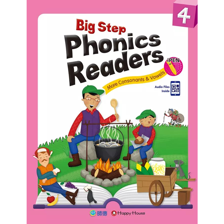 Big Step Phonics Readers 4(附全書音檔 QR CODE) (支援iPEN點讀筆) /Happy Content 文鶴書店 Crane Publishing