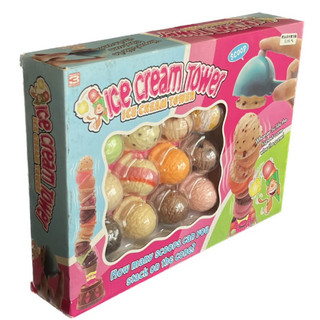 ICE CREAM TOWER 冰淇淋塔 甜筒冰淇淋 疊疊樂 疊疊樂桌遊 看誰疊最高 哈根達斯 Cold Stone
