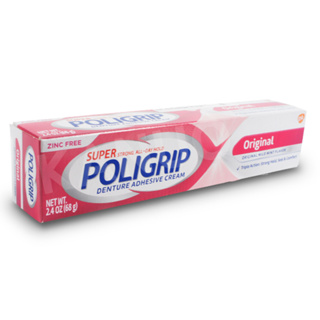 【POLIGRIP】假牙黏著劑 (68g/條)