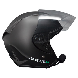 JARVISH AT5藍牙安全帽 霧黑 AT5安全帽含AT-Kit 智慧語音藍牙耳機 3/4罩半罩消黑消光