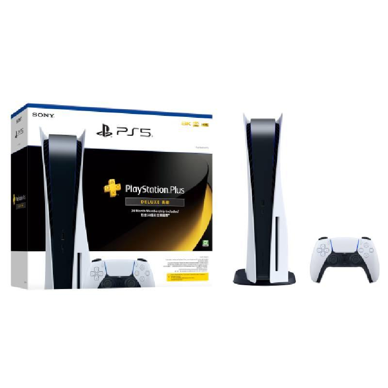 SONY PS5 光碟版 主機 + PS Plus高級24個月服務組合包 PS PLUS_PS5