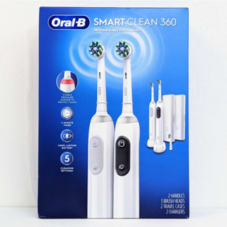 Oral-B Smart Clean 360 充電 電動牙刷 2入組 共3刷頭 旅行收納盒 似台版 PRO3 3D 牙刷