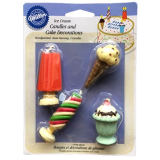 美國 Wilton Ice Cream Candles & Cake Decorations 惠爾通冰淇淋蠟燭蛋糕裝飾品