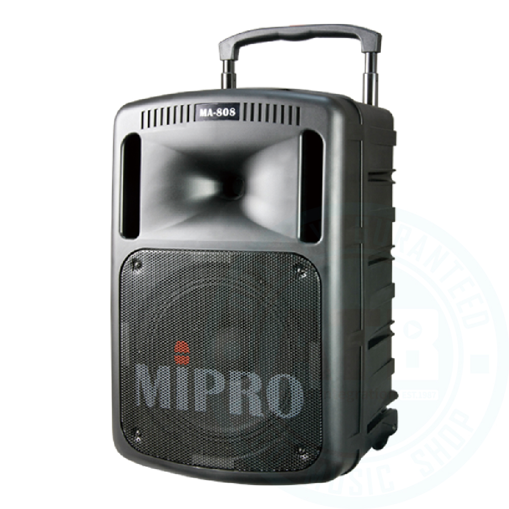 Mipro / MA-808 攜帶充電型 主動式PA喇叭(10吋,267W)(支)【ATB通伯樂器音響】