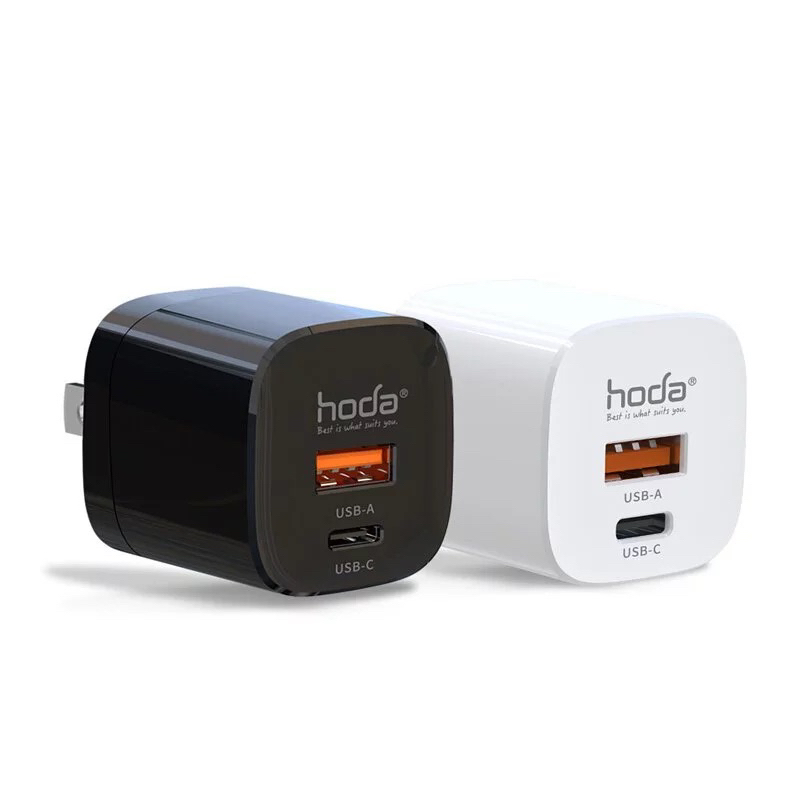 Hoda 33W GaN氮化鎵智慧雙孔電源供應器 / 極速智能充電器