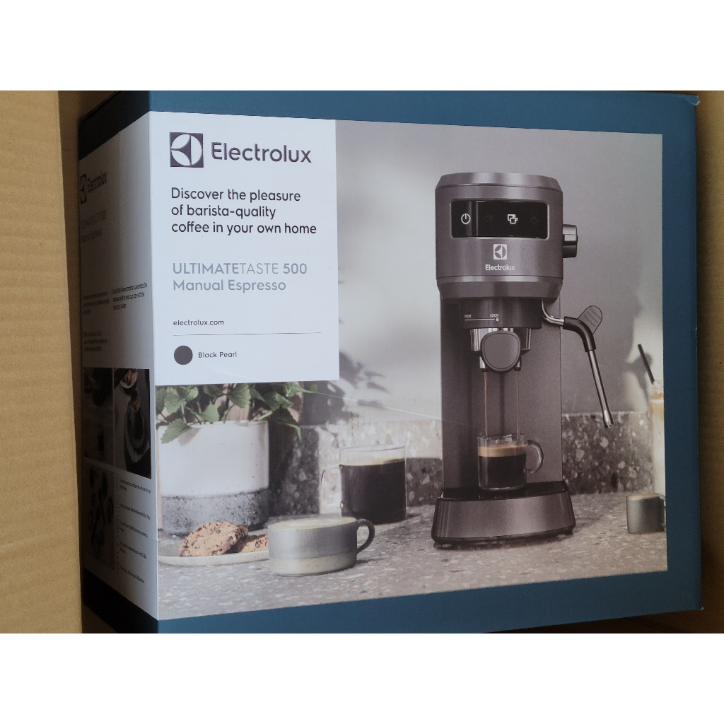 Electrolux  極致美味500 半自動義式咖啡機 (珍珠黑觸控式) E5EC1-51MB