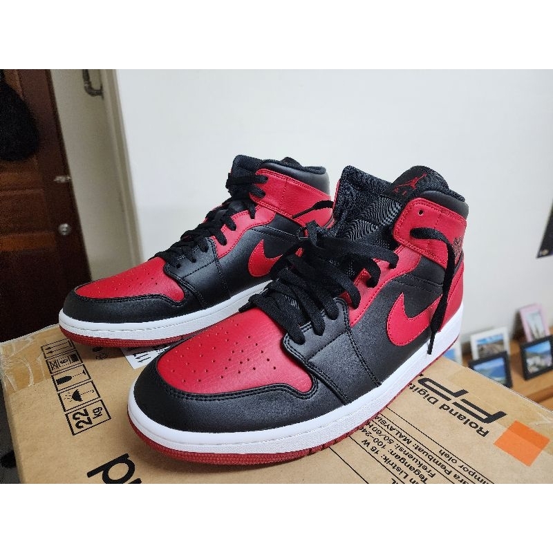 AIR JORDAN 1 MID BANNED bred 554724-074 US12