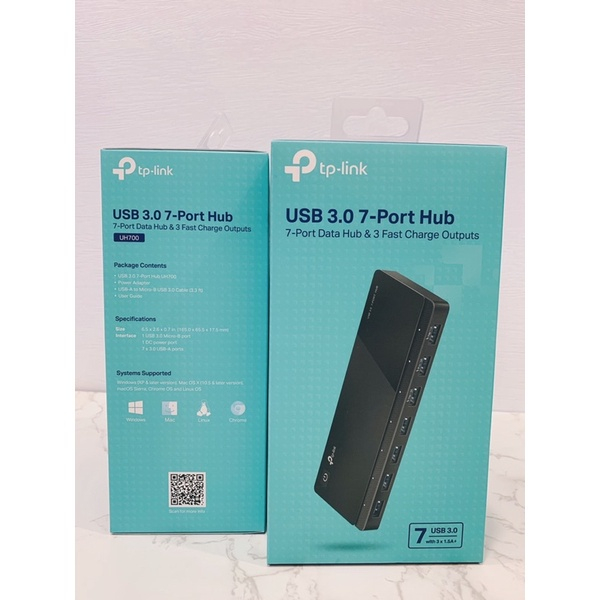 TP-LINK UH700 USB 3.0 7埠集線器 有全新盒裝*1 也有二手品項