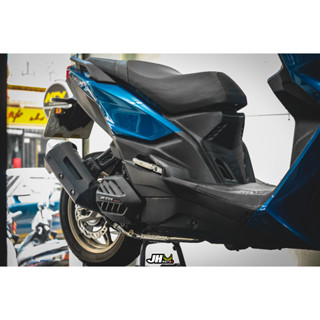 【嘉煌車業】現貨供應! 黃蜂 KRV前段 KRV180 排氣管 膨脹式前段 白鐵 黑化