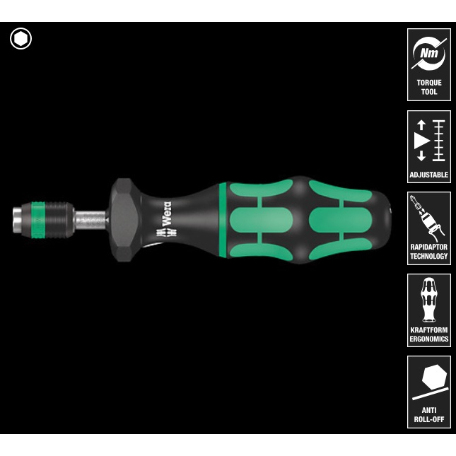 瘋狂買 Wera 維拉 7440/7441/7445/7446 可調式扭力起子 1/4"六角 扭力刻度握把手動設定 特價