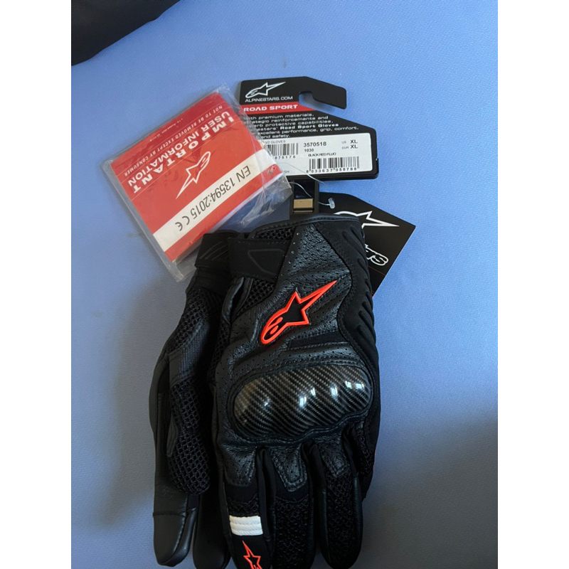 Alpinestars SMX-1 AIR V2 GLOVES  黑紅夏季 手套