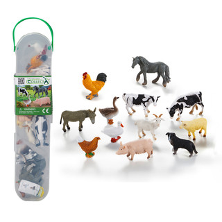 小牛津【永曄】collectA 迷你農場動物組(盒裝-12入)~英國高擬真模型-A1110