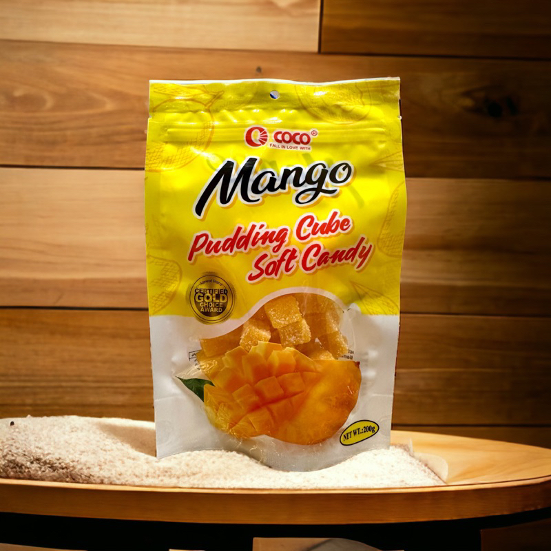 🔥現貨🔥空運回台 🇵🇭菲律賓 芒果布丁軟糖 coco mango pudding cube 200g